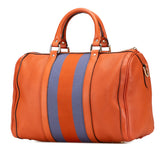 グッチ ハンドバッグ ショルダーバッグ 2WAY 247205 オレンジ ブルー レザー レディース GUCCI 【中古】